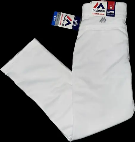 Youth Baseball Pants - Full Length -White