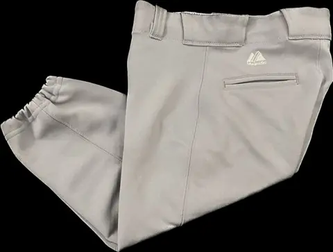 Adult Baseball Pants - Grey - Knee Length
